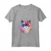 Donna Splash Art Colorato con Faccia di Gatto Himalayano - Maglietta Collo a V per Amanti dei Gatti - Acquista Online Maglietta Gatto Himalayano