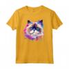 Splash Art Colorato con Faccia di Gatto Himalayano - Maglietta Moda Felina - Celebra la Bellezza dei Gatti Himalayani