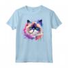Splash Art Colorato con Faccia di Gatto Himalayano - Maglietta Moda Felina - Celebra la Bellezza dei Gatti Himalayani
