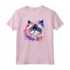 Splash Art Colorato con Faccia di Gatto Himalayano - Maglietta Moda Felina - Celebra la Bellezza dei Gatti Himalayani