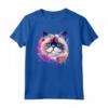 Splash Art Colorato con Faccia di Gatto Himalayano - Maglietta Moda Felina - Celebra la Bellezza dei Gatti Himalayani