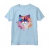 Splash Art Colorato con Faccia di Gatto Himalayano - Maglietta per Amanti dei Gatti - Design Vibrante
