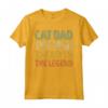 Cat Dad The Man The Myth The Legend Shirt - Funny Christmas Gift Idea for Men, Women, and Kids - Retro Vintage Clothing for Cat Lovers