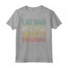 Cat Dad The Man The Myth The Legend Shirt - Funny Christmas Gift Idea for Men, Women, and Kids - Retro Vintage Clothing for Cat Lovers