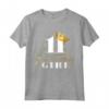 Girls 11th Birthday Princess Happy Birthday Maglietta - Queens Crow Shirt for Girls - Perfect Gift for 11 Year Old - Roller Skating Themed Tee