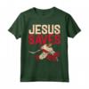 Jesus Saves Ice Hockey Goalie Sport Religious Christian Gift Maglietta - Perfect Christian Gift for Athletes and Fans