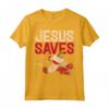 Jesus Saves Ice Hockey Goalie Sport Religious Christian Gift Maglietta - Perfect Christian Gift for Athletes and Fans