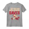 Jesus Saves Ice Hockey Goalie Sport Religious Christian Gift Maglietta - Perfect Christian Gift for Athletes and Fans