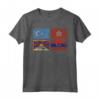 HapTiger FLAG Maglietta - Free East Turkestan Tibet Inner Mongolia - Sostegno Diritti Umani CCP