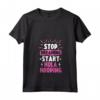 Donna Stop Dreaming Start Hula Hooping - Maglietta Hula Hooping con Collo a V - Design Esperto di Cerchi