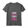 Donna Stop Dreaming Start Hula Hooping - Maglietta Hula Hooping con Collo a V - Design Esperto di Cerchi