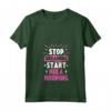 Donna Stop Dreaming Start Hula Hooping - Maglietta Hula Hooping con Collo a V - Design Esperto di Cerchi