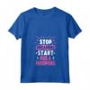 Donna Stop Dreaming Start Hula Hooping - Maglietta Hula Hooping con Collo a V - Design Esperto di Cerchi