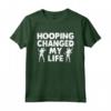 Hooping ha Cambiato la Mia Vita - Hula-Hoop Queen Maglietta per Appassionati - Ideale per Allenamento e Feste a Tema Hula Hoop