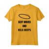 Hula Hoop - Sexy Moves E Hula Hoops - Retro Vintage Maglietta per Fitness e Ginnastica - Regalo Sportivo