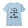 Hula Hoop - Sexy Moves E Hula Hoops - Retro Vintage Maglietta per Fitness e Ginnastica - Regalo Sportivo