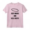 Hula Hoop - Sexy Moves E Hula Hoops - Retro Vintage Maglietta per Fitness e Ginnastica - Regalo Sportivo