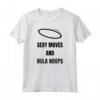 Hula Hoop - Sexy Moves E Hula Hoops - Retro Vintage Maglietta per Fitness e Ginnastica - Regalo Sportivo