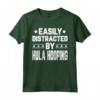 Funny Easily Distracted By Hula Hooping - Hula Hooper Maglietta for Mom, Dad, Aunt - Great Gift Idea