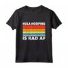 Hula Hooping Vintage | Uomo Donna Retro Hula Hooper Maglietta - Design Tramonto - Regalo Unico per Hula Hoopers
