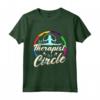 My Therapist Is A Circle Loves Hula Hooping - Allenamento Maglietta con Divertente Design a Cerchio - Ideale per Amanti dell'Hula Hoop