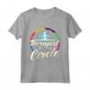 My Therapist Is A Circle Loves Hula Hooping - Allenamento Maglietta con Divertente Design a Cerchio - Ideale per Amanti dell'Hula Hoop