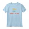 Hula Hooping Is My Happy Place - Maglietta stile retrò vintage per gli amanti del fitness - Ideale come regalo sportivo
