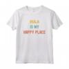 Hula Hooping Is My Happy Place - Maglietta stile retrò vintage per gli amanti del fitness - Ideale come regalo sportivo
