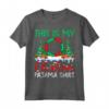 Hooping Xmas Pajama Shirt Hula Hoop Dancing Christmas Maglietta - Lightweight Festive Apparel for Dancers