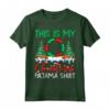 Hooping Xmas Pajama Shirt Hula Hoop Dancing Christmas Maglietta - Lightweight Festive Apparel for Dancers