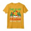 Hooping Xmas Pajama Shirt Hula Hoop Dancing Christmas Maglietta - Lightweight Festive Apparel for Dancers