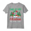 Hooping Xmas Pajama Shirt Hula Hoop Dancing Christmas Maglietta - Lightweight Festive Apparel for Dancers