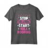 Stop Dreaming Start Hula Hooping - Maglietta Cerchio Danza Hula-Hooping - Ideale per Sessioni di Allenamento e Feste a Tema