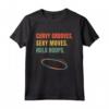 Hula Hoop - Curvy Grooves - Sexy Moves - Retro Maglietta per Fitness e Ginnastica - Ideale per Regalo Unico e alla Moda