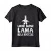 Guarda Mamma Lama Hula Hooping Divertente Alpaca Hooping Fanatico Maglietta - Ideale per Allenamento e Feste a Tema Hula Hoop