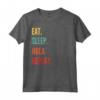 Divertente regalo Hula Hooping - Eat Sleep Hula Hooping Ripetizione Maglietta - Ideale per Compleanno