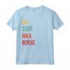 Divertente regalo Hula Hooping - Eat Sleep Hula Hooping Ripetizione Maglietta - Ideale per Compleanno