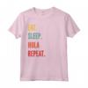 Divertente regalo Hula Hooping - Eat Sleep Hula Hooping Ripetizione Maglietta - Ideale per Compleanno