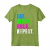 EAT SLEEP HOOPING REPEAT - Maglietta Hula Hooping Sport per Donne, Bambini, Ragazze - Regalo Fitness e Danza Hula Hoops