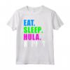 EAT SLEEP HOOPING REPEAT - Maglietta Hula Hooping Sport per Donne, Bambini, Ragazze - Regalo Fitness e Danza Hula Hoops