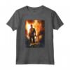 Lucasfilm Indiana Jones Kingdom of the Crystal Skull Poster Maglietta - Official HapTiger Merchandise for Family - Adventure Movie Tee Shirt