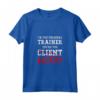 HapTiger Maglietta con Scritta in Inglese - Personal Trainer Canotta - Regalo per Allenatore - I'm The Client Tee