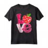 Love Apple Teacher Life - Maglietta San Valentino per Insegnanti - Regalo Divertente per Scuola e Amici