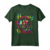 Happy Last Day of School - Insegnante Studente Hippie Tie Dye Maglietta - Idea Regalo per Fine Anno Scolastico e Vacanze Estive