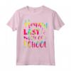 Happy Last Day of School - Insegnante Studente Hippie Tie Dye Maglietta - Idea Regalo per Fine Anno Scolastico e Vacanze Estive