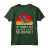 Energia Rinnovabile degli Uomini - Tecnico Installatore del Pannello Solare Maglietta - Ideale per Appassionati di Energia Solare