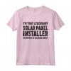 Energia rinnovabile degli uomini - Maglietta Tecnico Installatore Pannello Solare - Ideale per Appassionati di Energia Solare e Sostenibilità