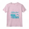 Donna Agente Immobiliare Proprietà Investitore Maglietta con Collo a V - Real Estate Queen - Leggera e Taglio Classico