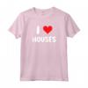 I Love Houses - Cuore - Agente Immobiliare Broker Investitore Maglietta - Leggera e Taglio Classico per Appassionati di Case