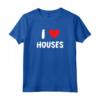 I Love Houses - Cuore - Agente Immobiliare Broker Investitore Maglietta - Leggera e Taglio Classico per Appassionati di Case